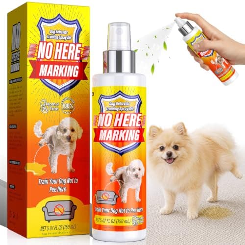 Bitter Apple Spray & Dog Potty Training Spray, 2-in-1 Dog Deterrent Spray to Stop Marking, Gnawing & Chewing, Natural Puppy Training Aid for Furniture, Carpet, Floors & Shoes, Indoor and Outdoor