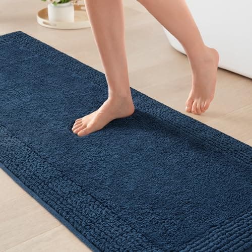 Madison Park Splendor Reversib... Shower Room Décor, 24x72 Navy