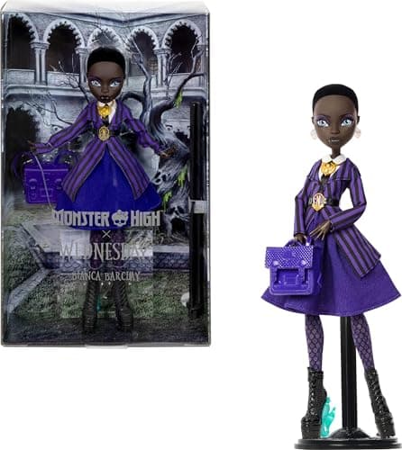 Monster High x Wednesday Doll ...mulet, Backpack and Doll Stand