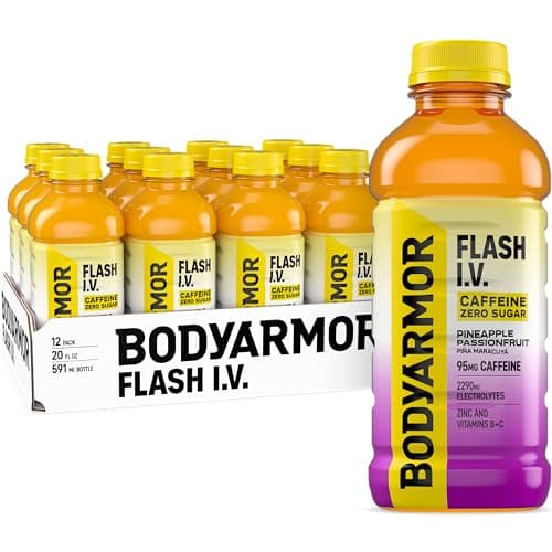 BODYARMOR Flash I.V. Zero Suga...ecovery, 20 Fl Oz (Pack of 12)