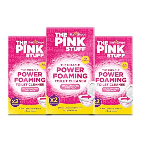Stardrops The Pink Stuff Miracle Power Foaming Toilet Cleaner 3-Pack for $11 via Sub. & Save + free shipping w/ Prime