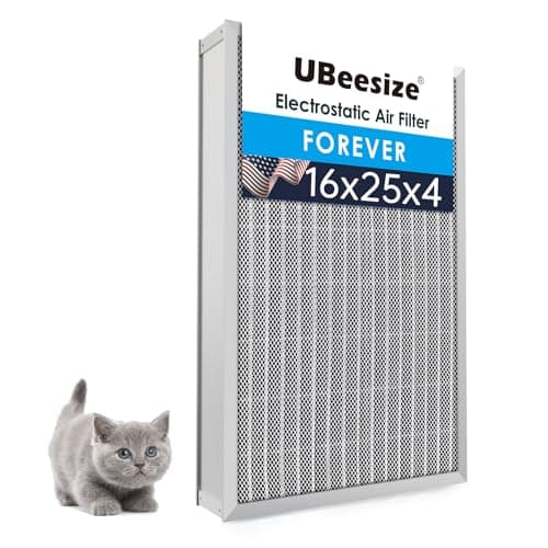 UBeesize 16x25x4 Reusable Elec...ual Size:15.35x24.37x3.58Inch)
