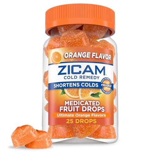 Zicam Cold Remedy 25-Count Medicated Fruit Drops for $8.43 via Sub & Save + free shipping w/ Prime