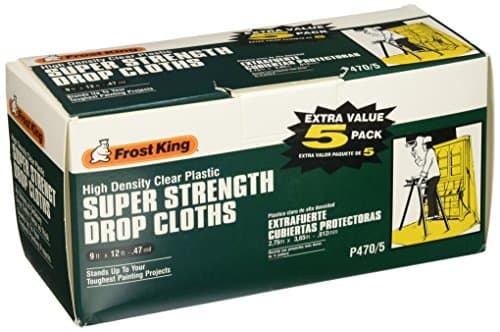 Frost King P470 Super Strength...ths, 9' x 12' x .47 mil, Clear