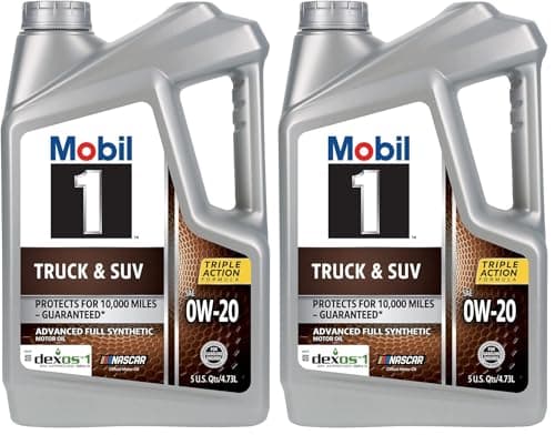 Mobil 1 Truck & SUV Full Synth...Oil 0W-20, 5 Quart (Pack of 2)