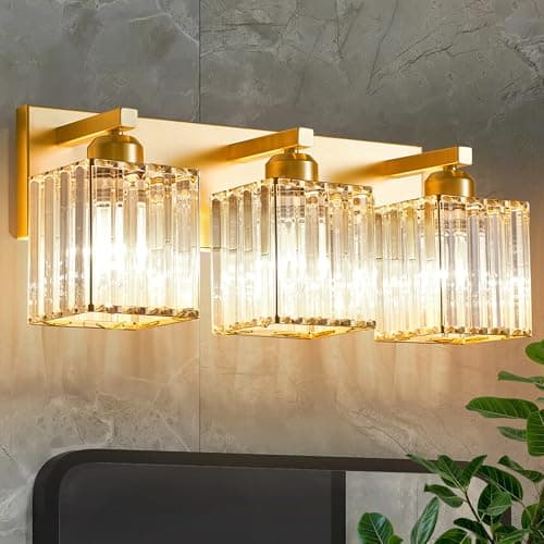 Bathroom Vanity Light Fixtures...ouse, Hallway 3 Crystal Lights