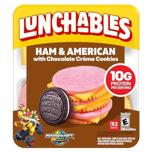 Lunchables Ham & American with...ate Creme Cookies, 3.2 oz Pack