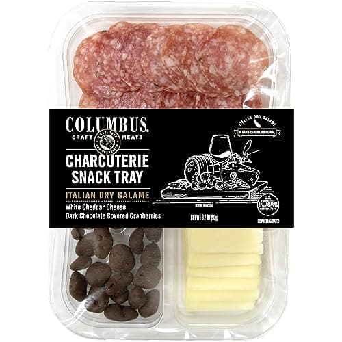 COLUMBUS Italian Dry Salame Sn...heese Snack Packs, 3.2 Oz Pack
