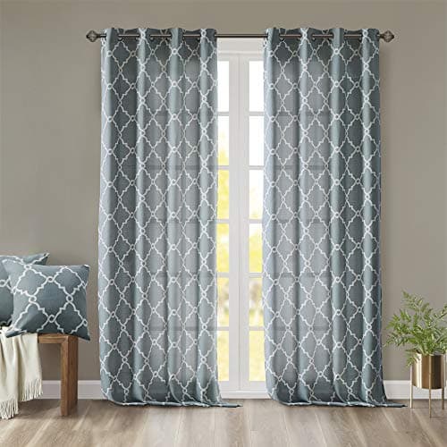 Madison Park Saratoga Window C...Bedroom and Dorm, 50x108, Blue