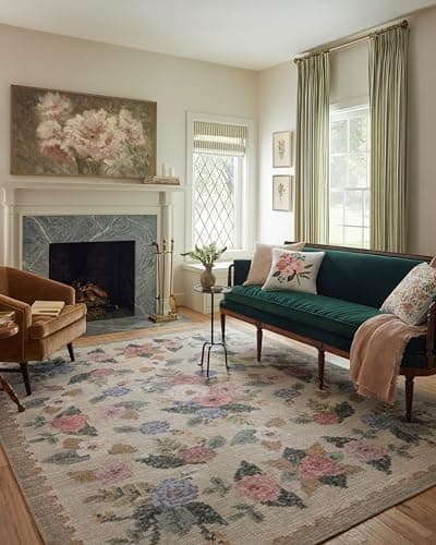 Loloi Rifle Paper Co. Rosa Col...m/Multi 7'-6" x 9'-6" Area Rug