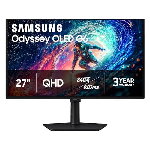 Samsung 27" Odyssey OLED G6 (G...ED, QHD (1440P) Gaming Monitor