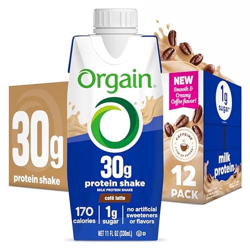 Orgain 30g High Protein Shake,...Gluten-Free 11 Fl Oz (12 Pack)