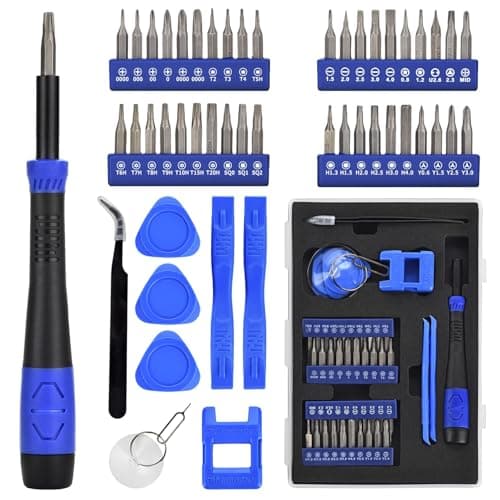 Electronics Precision Screwdriver Set: 50PCS Multi-Function Tool Kit, Foam Insert Storage & Ergonomic Handle, and Replaceable Screwdriver Bits for Computer Laptops and Phone Repair