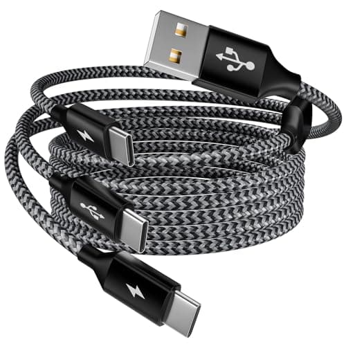 5' Mpatiby 3-in-1 Multi USB-A to USB-C Splitter Charging Cable (Black/White) $3.60 + Free Shipping w/ Prime or on $35+