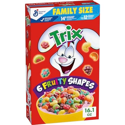 THREE Trix Cereal Family Size Boxes Only $8 Shipped on Amazon