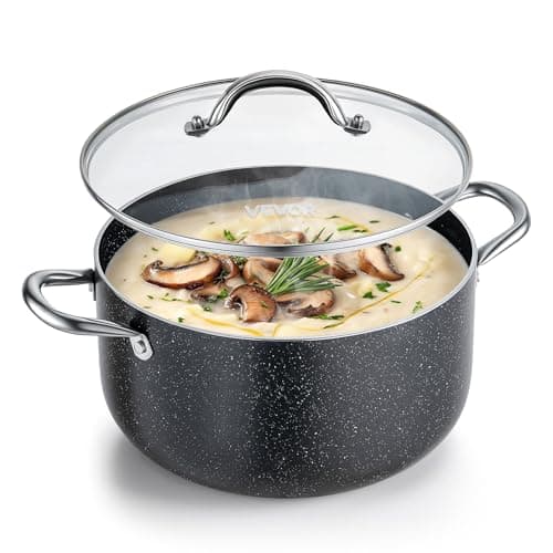 VEVOR Aluminum Stock Pot, 8-Qu...s, for Soups, Stews, and Pasta