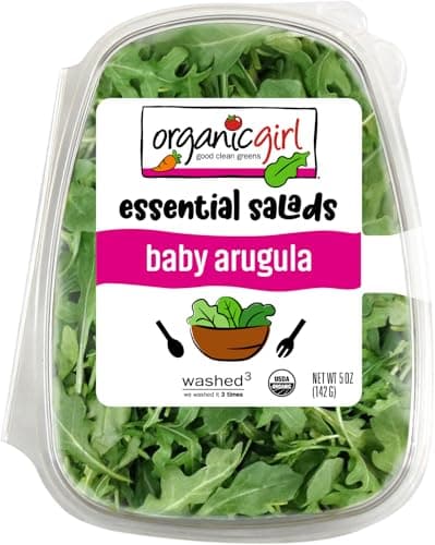 Organicgirl Baby Arugula Greens, Clamshell, 5 Oz