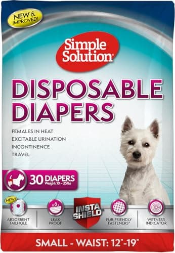 Simple Solution Female Dog Dia...s, 12–19 Inch Waist – 30 Count