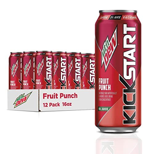 12-Ct 16oz. Mountain Dew Kickstart Juice Drink (various flavors) $12.80 w/ S&S