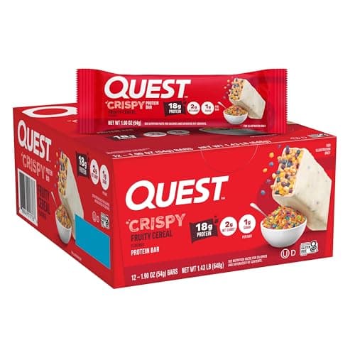 12-Ct Quest Nutrition Crispy Protein Bar (Fruity Cereal Flavor) $15.80