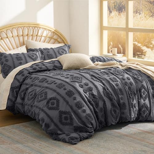 3-Pc Bedsure Boho Tufted Comforter Set (4 Colors) from $22 + Free S&H