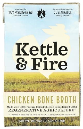 Kettle & Fire Regenerative Agr...re Chicken Bone Broth, 16.9 OZ
