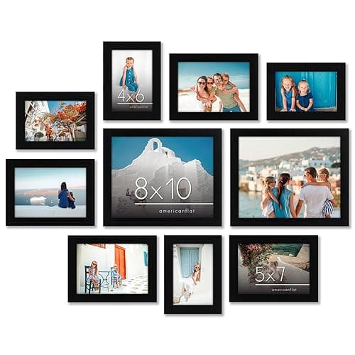 Prime Members: 10-Pk Americanflat Glass Picture Frames (2x 8x10", 4x 5x7", 4x 4x6") $14 + Free S&H