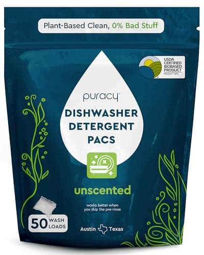 Puracy Plant-Based Dishwasher Pods 50-Count Only $10 Shipped for Prime Members (Reg. $22)