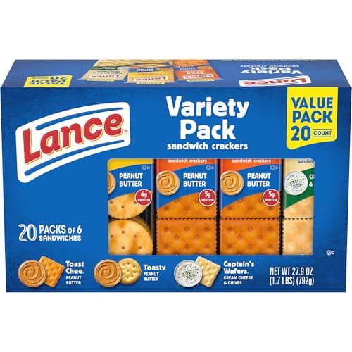 Select Accts: 20-Pack 1.4-Oz Lance Sandwich Crackers (Variety Pack) 5 For $21.25 w/ S&S