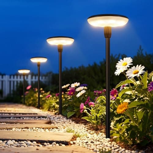 8-Pack LETMY 1000mAh Waterproof Solar LED Outdoor Pathway Lights w/ Metal Poles (Warm White) $29.89 + Free Shipping