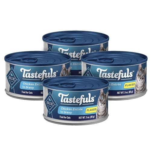 [SnS, AC] $1.66* | 4-Pk 3-Oz Blue Buffalo Tastefuls Flaked Wet Cat Food (Chicken in Gravy Entrée) at Amazon
