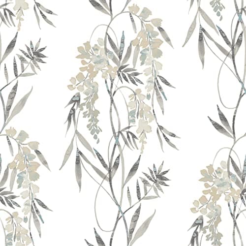 RoomMates RMK12183PLW White No...nd Stick Wallpaper,taupe, grey