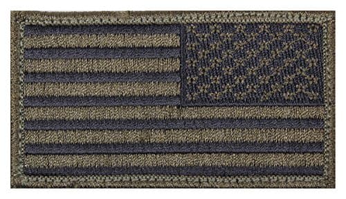 Rothco American Flag Patch - Hook Back (Olive Drab/Black Reverse)