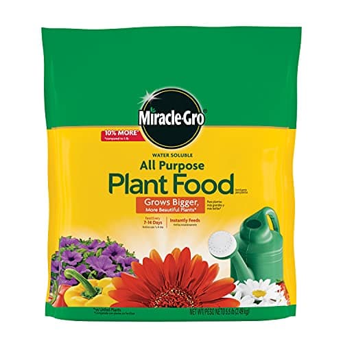 Miracle-Gro Water Soluble All Purpose Plant Food 5.5-lb. Bag  for $12 + free shipping w/ Prime