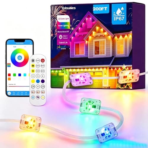 Yolsunes 200-Foot RGB+IC Smart LED Outdoor Lights for $35 + free shipping