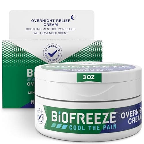 Biofreeze Cream, Menthol Overn...hritis Pain Reliever, 3 oz Jar