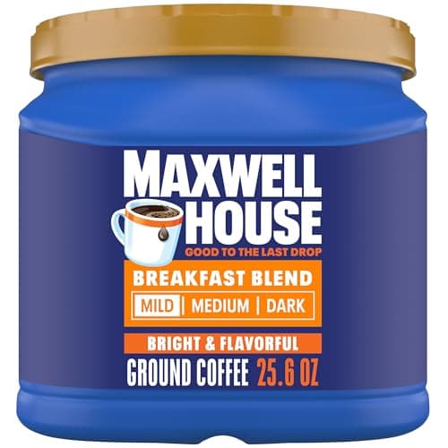 Select Accts: 25.6-Oz Maxwell House Breakfast Blend Mild Roast Ground Coffee $5.10 w/ S&S