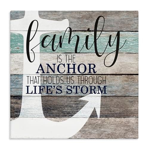 Stupell Industries Family Anch...llen Wall Art, 24 x 24, Canvas
