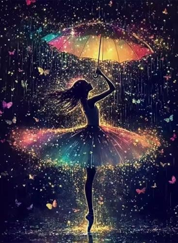 AIBOERL Diamond Art Kits for Adults,Girl 5D Diamond Painting Kits for Adults Beginners,DIY Full Round Drill Diamond Dot Painting Gem Art Kits for Adult, Home Wall Decor 12x16Inch