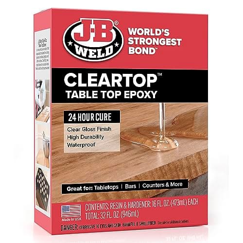 J-B Weld Tabletop Epoxy Resin,...ing, Scratch & Water Resistant