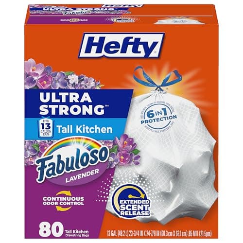 Hefty 13-Gallon Trash Bags 80-Count Only $8.98 Shipped on Amazon