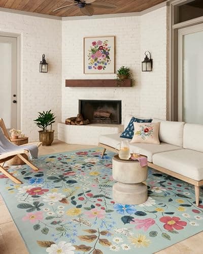 Loloi Rifle Paper Co. Perennia...'-6" Indoor/Outdoor Accent Rug