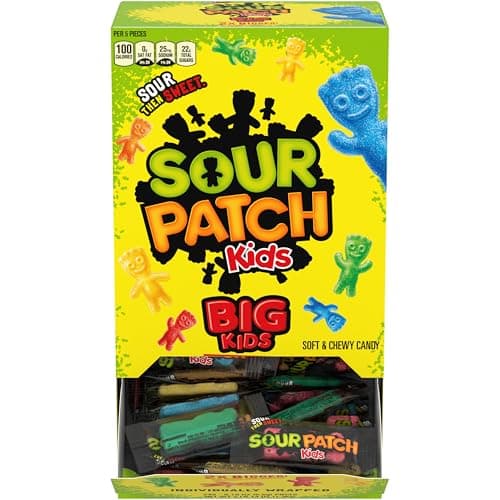 240-Count SOUR PATCH KIDS Big Kids Individually Wrapped Soft & Chewy Candy $11.01 w/ S&S + Free Shipping w/ Prime or on $35+
