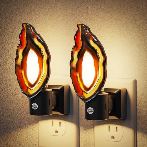 2-Pack JandCase Dimmable Agate Plug-In Night Lights (Various) from $9.99 + Free Shipping w/ Prime or on $35+