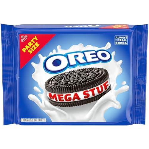 OREO Mega Stuf Chocolate Sandwich Cookies (25.35oz) $3.34