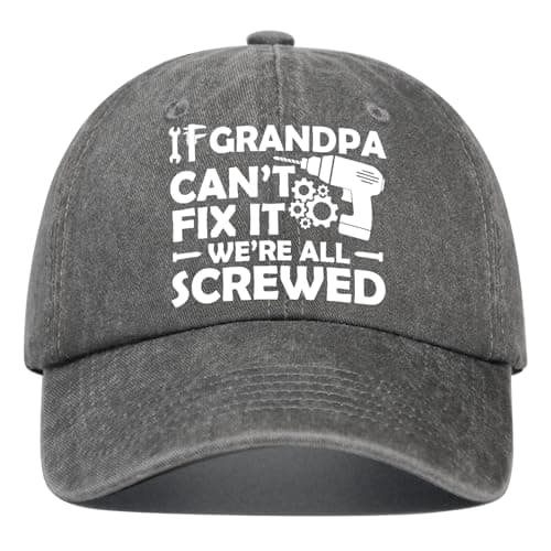Grandpa Gifts, Birthday Gifts for Grandpa, Cool Christmas Fathers Day Grandad Gift for Grandfathers from Grandson Granddaughter Grandkids, Funny Grandpas Hats for Men, Adjustable Baseball Caps