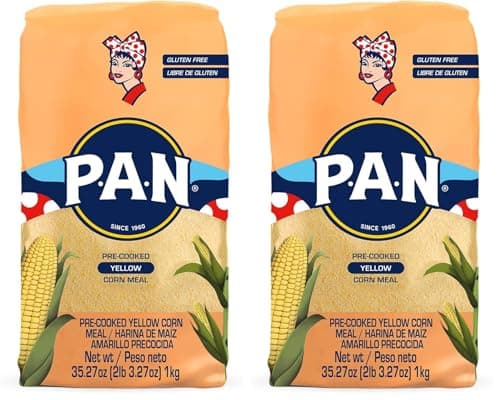 P.A.N. Yellow Corn Meal – Pre-... for Arepas (2.2 lb/Pack of 2)