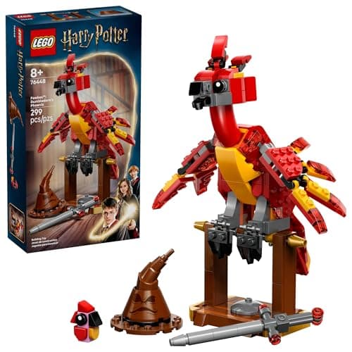 $18.39* | 299-Piece LEGO Harry Potter: Chamber of Secrets - Fawkes: Dumbledore's Phoenix (76448, 2025) at Amazon