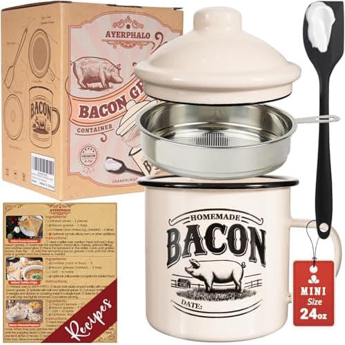 Bacon Grease Saver w/ Strainer & Spatula Just $11.89 Shipped for Prime Members