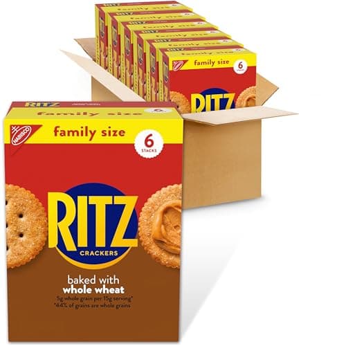 RITZ Whole Wheat Crackers, Sna..., Family Size, 6-19.3 oz Boxes